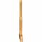 Ekena Millwork Saratoga Rough Sawn Timber Gable Bracket, Western Red Cedar, 72"W x 33"H x 2"D x 4"F, 11/12 Pitch GBW072X33X0204SAR00RWR - alternate 4
